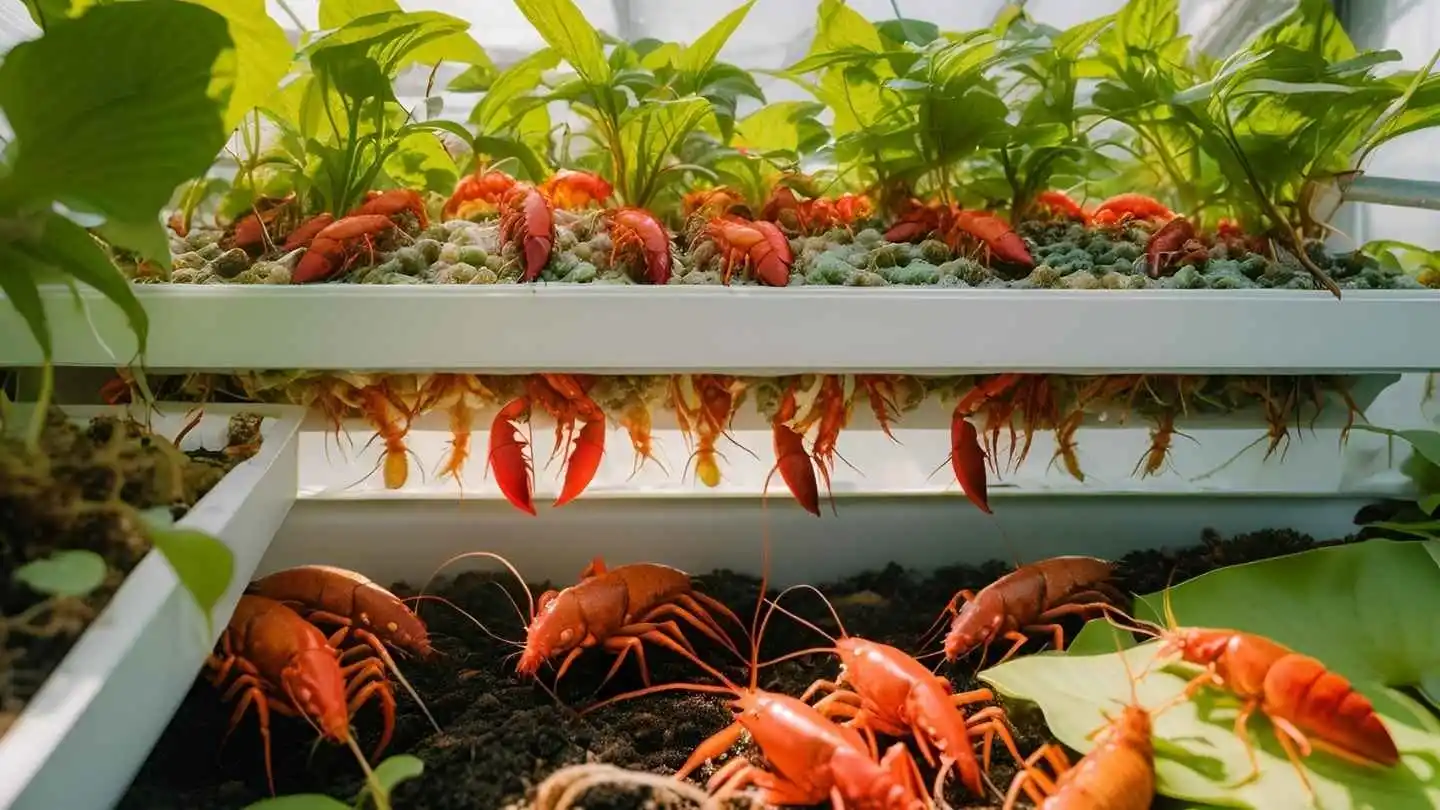 aquaponics crayfish